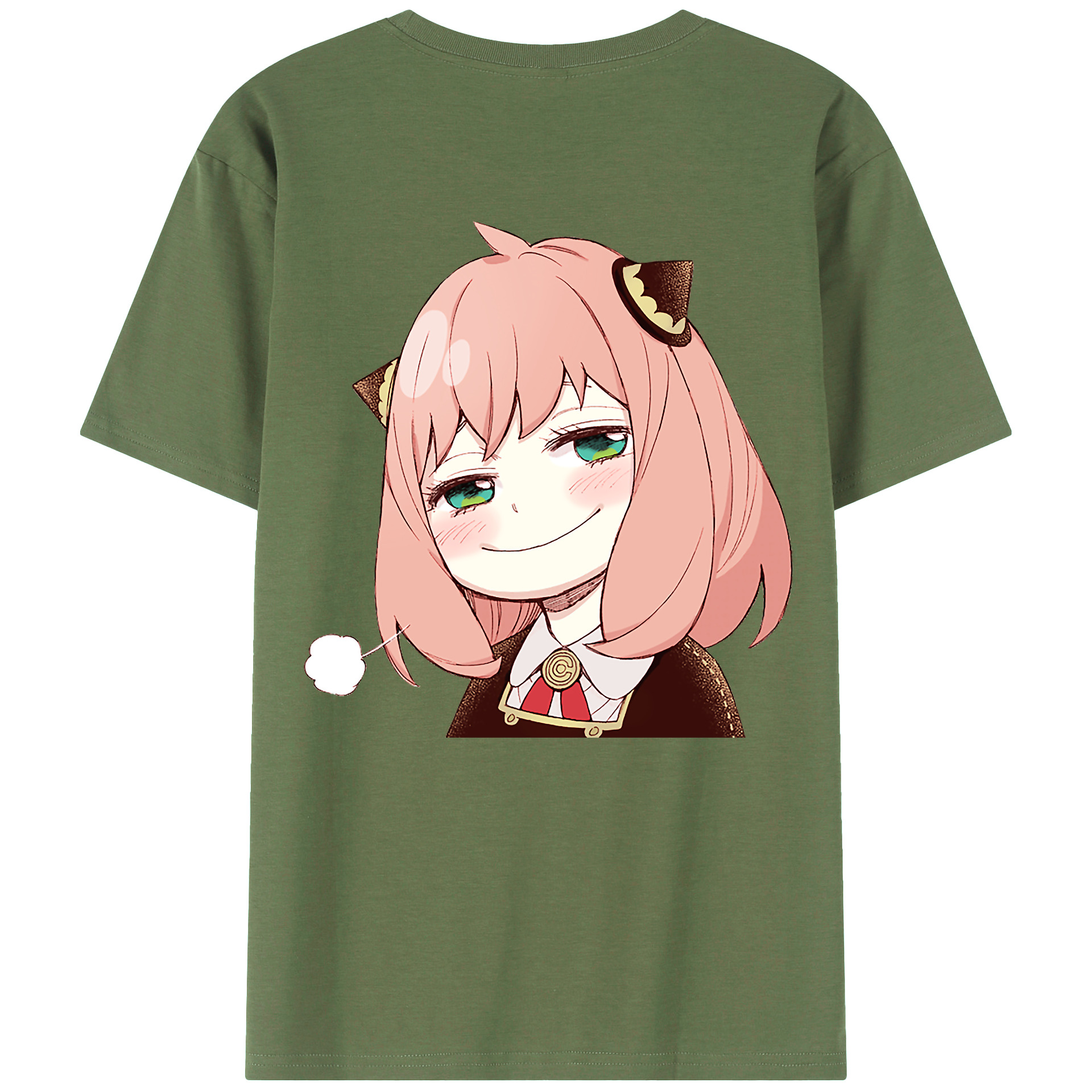 （画像用） SPY×FAMILY间谍家家酒 綿100％ メンズ半袖Tシャツ（バックプリント） 通気性